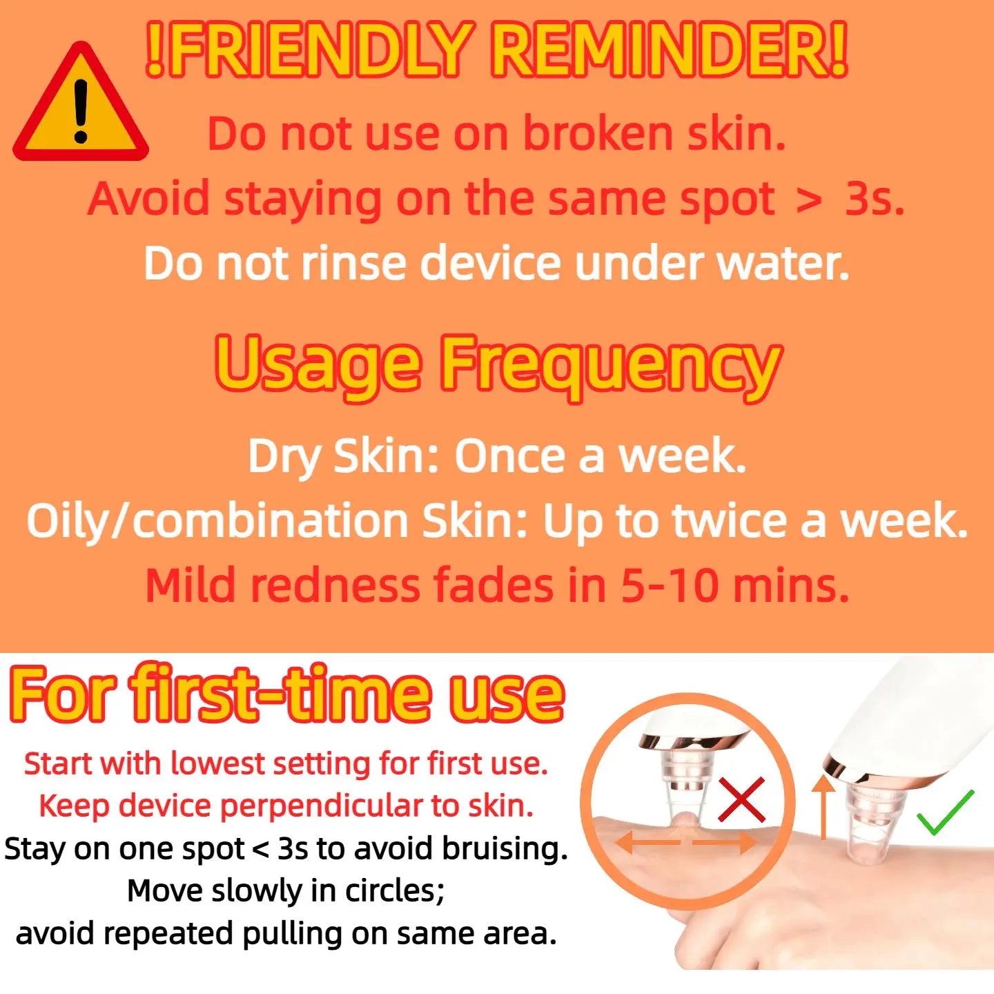 【Spring Glow-Up】Blackhead Remover Pore Vacuum USB Rechargeable Blackhead Extractor Facial Beauty Instrument Facial Beauty