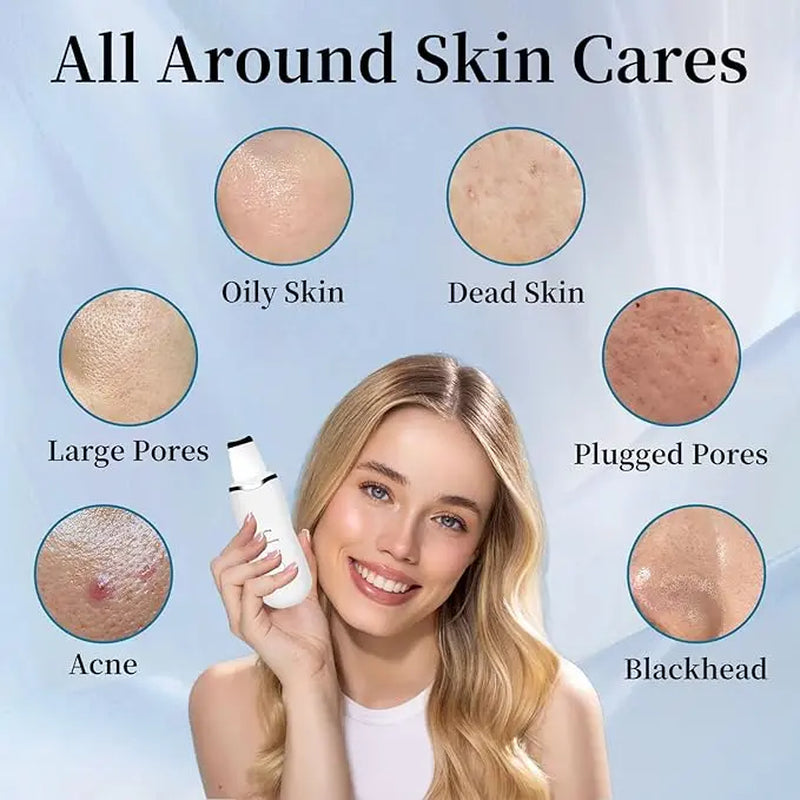 2025 New Electric Facial Cleansing Spatula, 1 Set Massage Facial Cleanser, Professional Facial Skin Care Tool for Women & Men