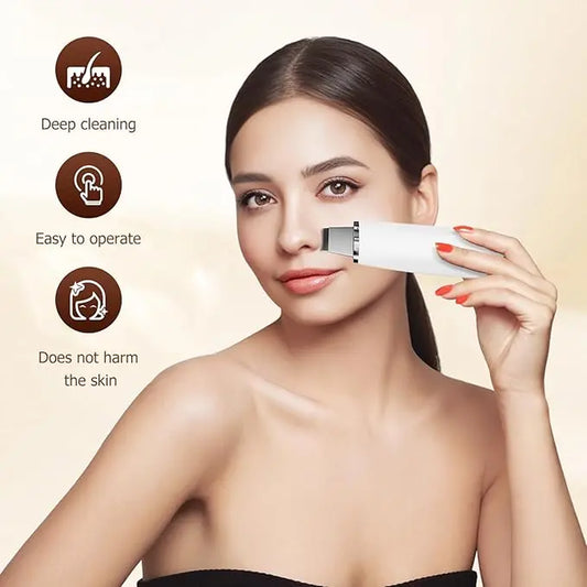 2025 New Electric Facial Cleansing Spatula, 1 Set Massage Facial Cleanser, Professional Facial Skin Care Tool for Women & Men